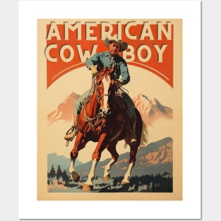 American Cowboy: Riding Tall in the Rocky Mountains Posters and Art